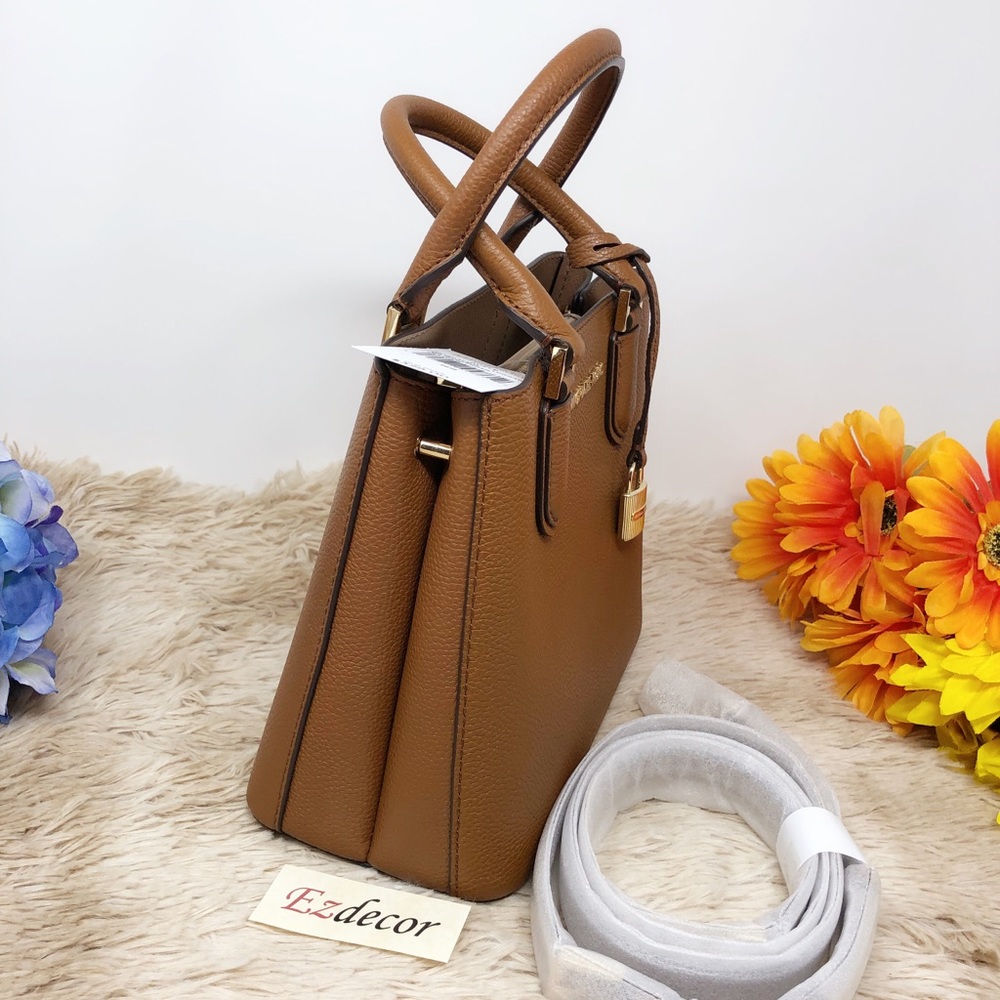 NWT Michael Kors | Adele Medium Leather Satchel - Picture 2 of 8